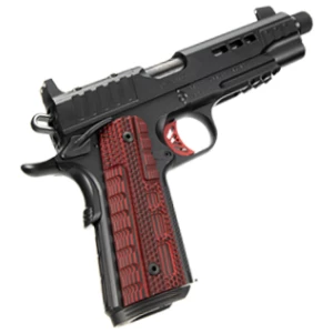 Kimber Rapide Heat 1911 9mm with 5.5in threaded barrel and black-red G10 grips