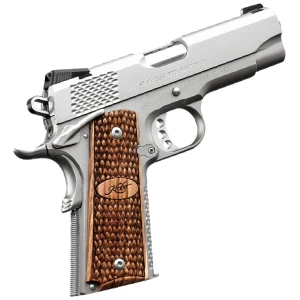 Kimber Stainless Pro Raptor II 9mm 4-inch stainless pistol with zebrawood grips