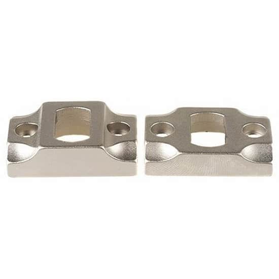 Leupold 2-piece dual dovetail scope base for Winchester 70 in silver finish