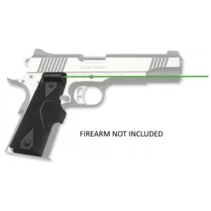 Crimson Trace LG-401G green Lasergrip for 1911 full-size, polymer grip replacement