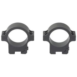 Leupold Open Range Rimfire 30mm high scope rings in matte black, fits 11mm/3/8" dovetail
