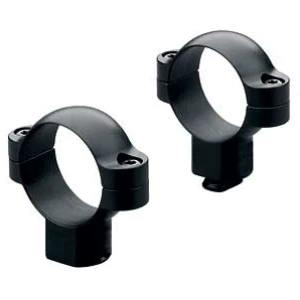 Leupold Standard 1 in. High Matte Black two-piece steel scope rings