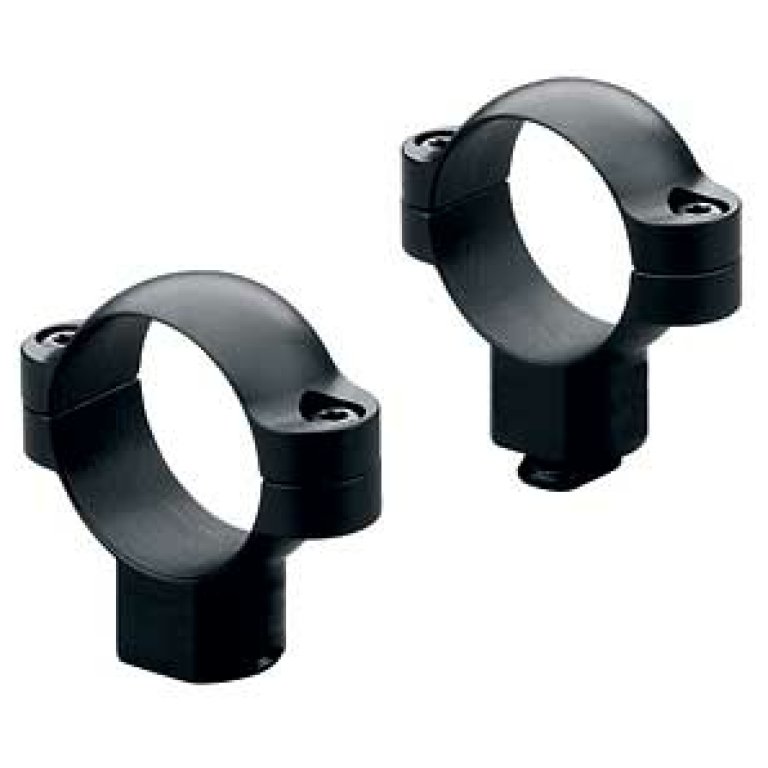 Leupold Standard 1 in. High Matte Black two-piece steel scope rings