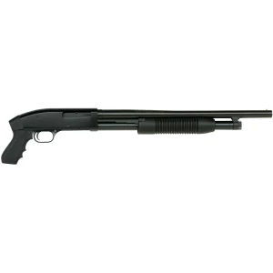 Maverick 88 Cruiser 12ga pump shotgun, 18.5in barrel, blued finish, black synthetic pistol grip