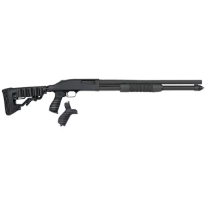 Mossberg 590 Tactical 12 Gauge pump shotgun, 20in barrel, FLEX adjustable stock, blued finish