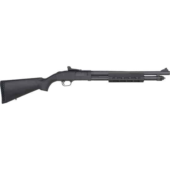 Mossberg 590A1 12ga 18.5in Parkerized shotgun with M-LOK forend and ghost ring sights