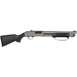 Mossberg 590A1 12 Gauge 14-inch Tungsten Cerakote short-barrel shotgun, ghost-ring sights, synthetic stock