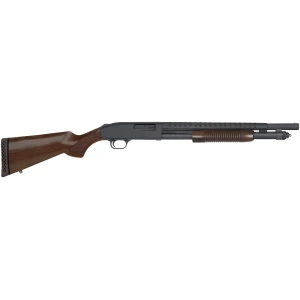 Mossberg 590 Retrograde 12GA 18.5 heatshield walnut shotgun side view