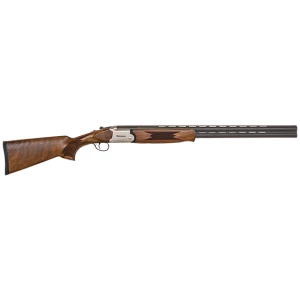 Mossberg Silver Reserve Field 28 gauge over/under shotgun with satin walnut stock and satin silver engraved receiver