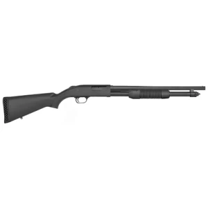 Mossberg 590 Persuader 20 Gauge 18.5-inch pump-action shotgun, blued metal, black synthetic tactical stock