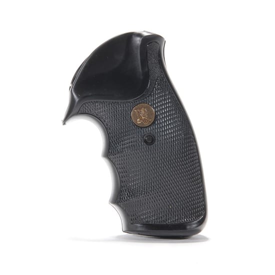 Pachmayr Gripper black rubber revolver grip for Ruger Super Blackhawk with square trigger guard