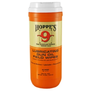 HOPPES GUN OIL WIPES 7X8" 120CT