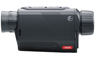 Pulsar Axion XG30 Compact thermal monocular in black, angled view