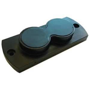 PSP Quick Draw gun magnet mounted under a shelf holding a handgun, holds up to 10 lbs