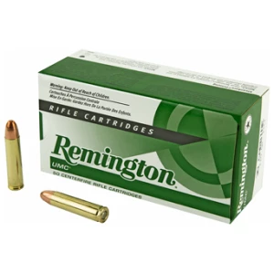 Remington UMC .30 Carbine 110 gr FMJ 50 rd box - brass cased centerfire rifle ammunition
