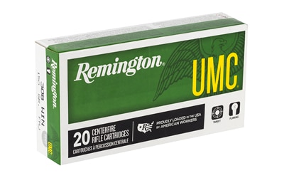 Box of Remington UMC .308 Win 150 gr FMJ ammunition, 20 rounds