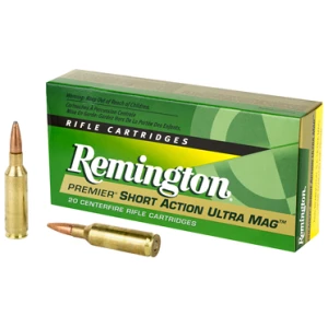 Remington Core-Lokt 7mm Rem SAUM 150 gr PSP 20-count ammunition box