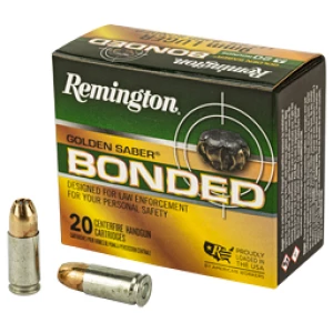 Remington Golden Saber 9mm 147 gr BJHP bonded hollow point 20rd box