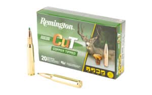 Remington Premier Cut .270 Win 130gr copper-tipped rifle ammunition 20-round box