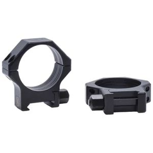 Riton Contessa 34mm hardened steel Picatinny rings, 8mm height, black finish