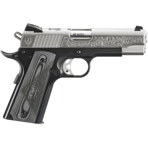 Ruger SR1911 Southport CT Edition .45 ACP 4.25in engraved stainless slide with black/gray G10 grips