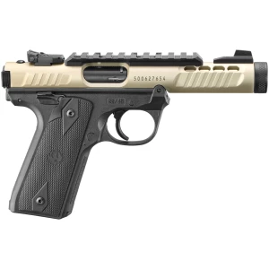 Ruger Mark IV 22/45 Lite .22 LR pistol, Champagne Anodized, threaded barrel