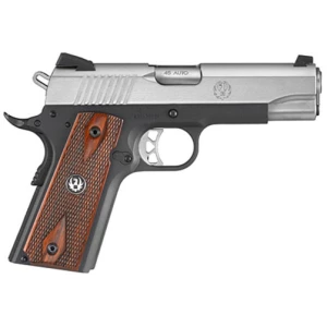 Ruger SR1911 Lightweight Commander .45 ACP 4.25in low-glare stainless slide and black anodized aluminum frame