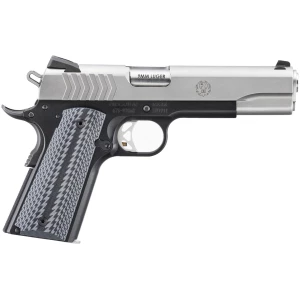 Ruger SR1911 Lightweight 9mm 5-inch stainless slide black anodized aluminum frame with G10 panels
