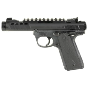 Ruger Mark IV LTE .22 LR pistol, 4.4 inch threaded barrel, camo finish