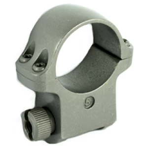 Ruger 1-inch high steel scope ring in Target Grey stainless finish