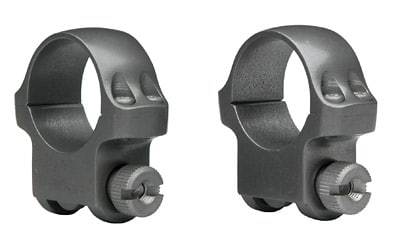 Ruger M77 1 inch medium matte blued steel scope rings 2-pack