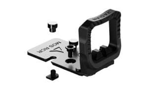 Radian Weapons Guardian+Six optic mount for Glock MOS with Trijicon RCR footprint in black