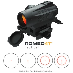 SIG SAUER ROMEO4T 1x20mm Ballistic Circle-Dot red dot sight, black anodized