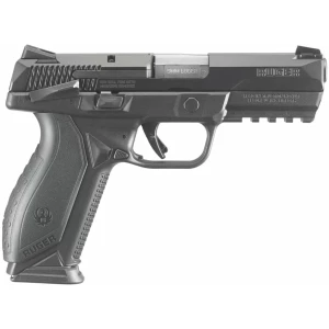 Ruger American Pistol 9mm Luger 4.20 inch with black nitride slide and Novak LoMount sights