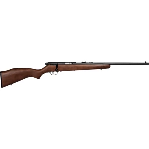 Savage Mark I G .22 LR bolt-action rifle with hardwood stock and blued barrel