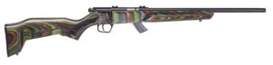 Savage Mark II Minimalist 18 in threaded barrel Green laminate stock rifle