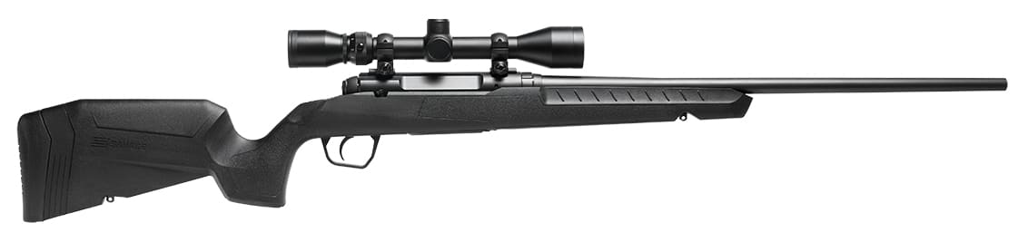 Savage Axis XP 7mm-08 Rem 22in bolt-action rifle black synthetic with 3-9x40 scope