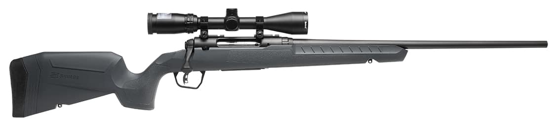 Savage Axis 2 XP .400 Legend 20-inch gray synthetic stock with mounted 3-9x40 scope