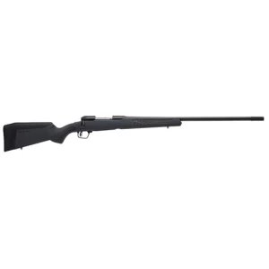 Savage 110 Long Range Hunter 6.5x284 Norma 26-inch bolt-action rifle with matte black finish and gray synthetic stock