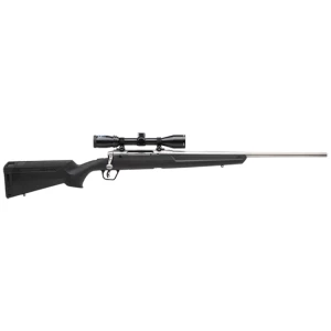 Savage AXIS II XP Stainless rifle with mounted Bushnell Banner 3-9x40 riflescope