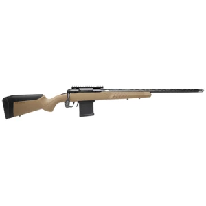 Savage 110 Carbon Tactical FDE rifle with 22 inch carbon-fiber wrapped barrel and flat dark earth stock
