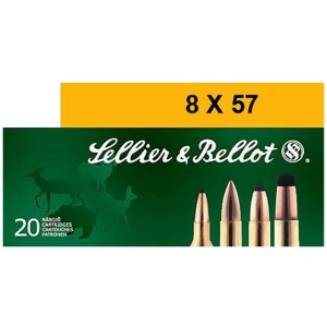 Sellier & Bellot SB857JRA 8x57 JRS 196 gr Soft Point ammunition 20 rd box