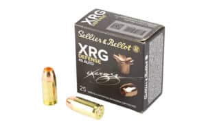Box of Sellier & Bellot XRG Defense .45 ACP 165 gr Solid Copper Hollow Point 25 rounds