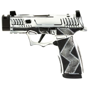 Sig Sauer P365X Komodo Anime 9mm pistol with 3.1-inch compensated barrel and white Cerakote finish
