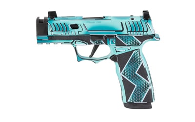Sig Sauer SCT Anime Macro P365X 9mm blue and black anime Cerakote finish