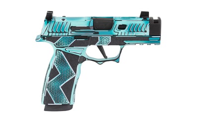 Sig Sauer SCT Anime Macro P365X 9mm blue and black anime Cerakote finish