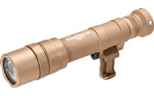 SureFire M640DF Dual Fuel Scout Light Pro 1500 lumens tan mounted on rail