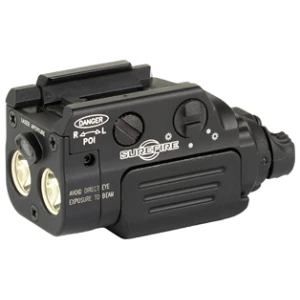 SureFire XR2-A-GN compact weapon light in black anodized finish with integrated green laser