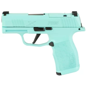 Sig Sauer P365X 9mm 3.1-inch Robins Egg finish side view
