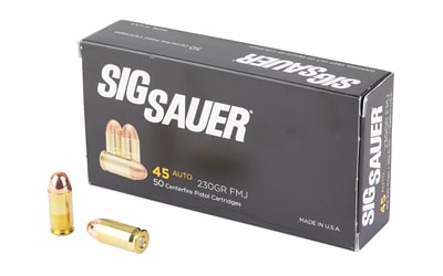 Sig Sauer Elite Ball 45 ACP 230 gr FMJ 50 round box